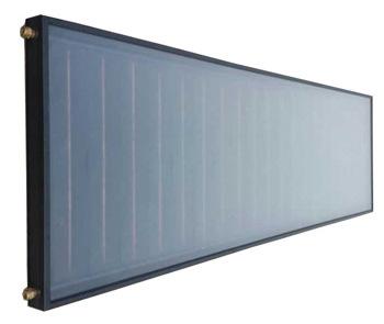 阳台壁挂型全铜黒铬平板太阳能集热器 厂家直销 太阳能热水工程