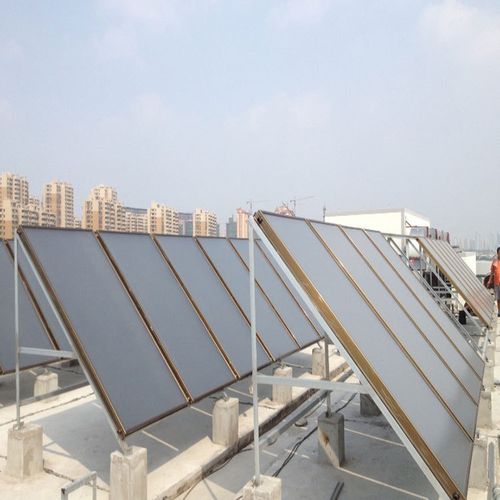 2平板太阳能热水工程/蓝钛平板太阳能集热板/太阳能平板集热工程