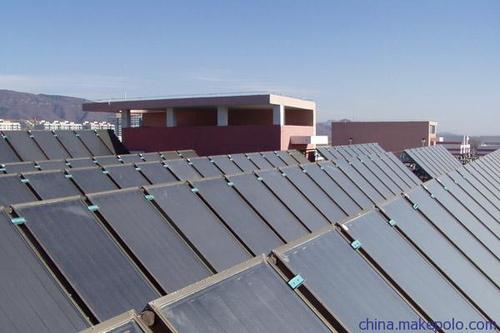 供应3㎡蓝膜整板建筑用集热器平板太阳能集热器